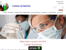 Tablet Screenshot of lorbaquimicos.com